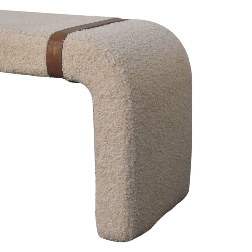 Banc bouclé cuir Strap
