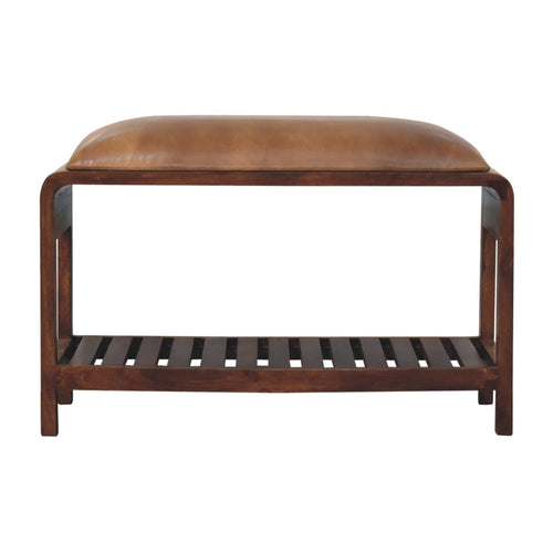 Banc buffle Slatted carré