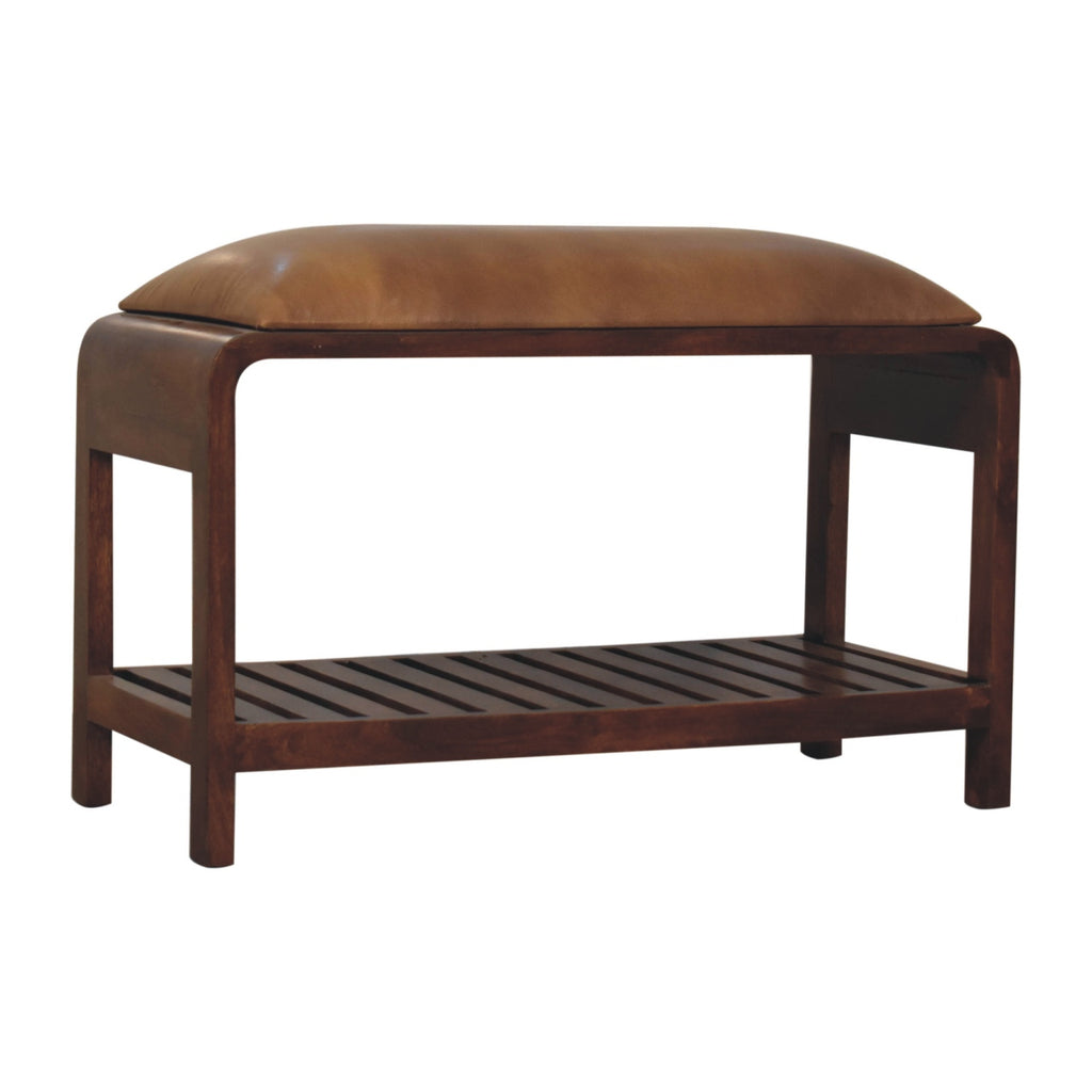 Banc buffle Slatted carré
