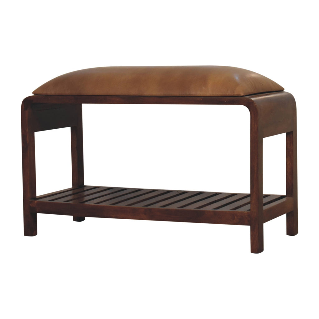 Banc buffle Slatted carré