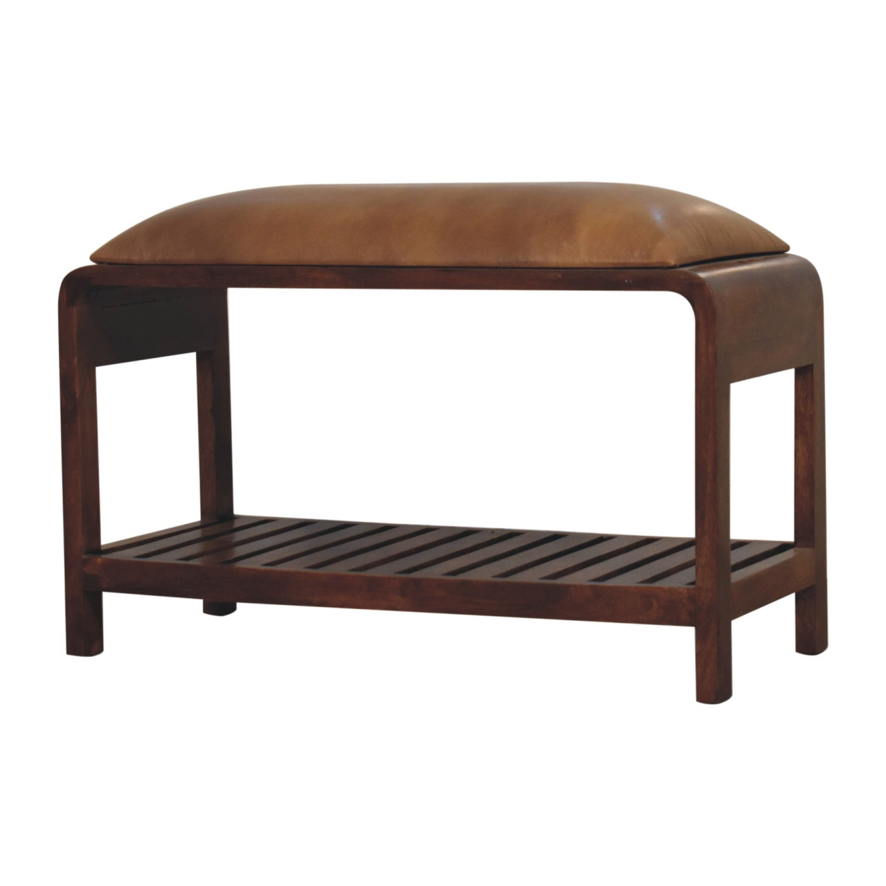 Banc buffle Slatted carré