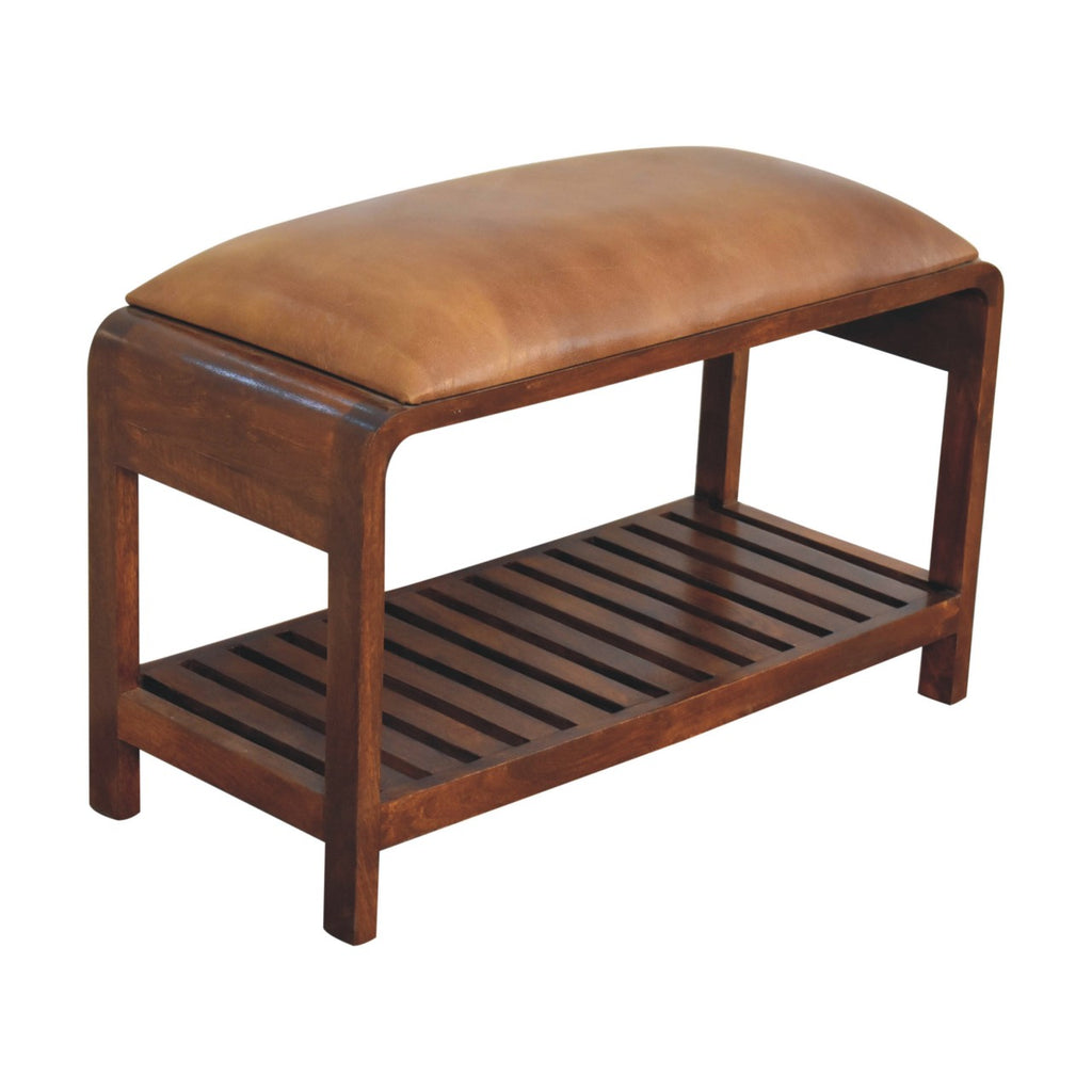 Banc buffle Slatted carré