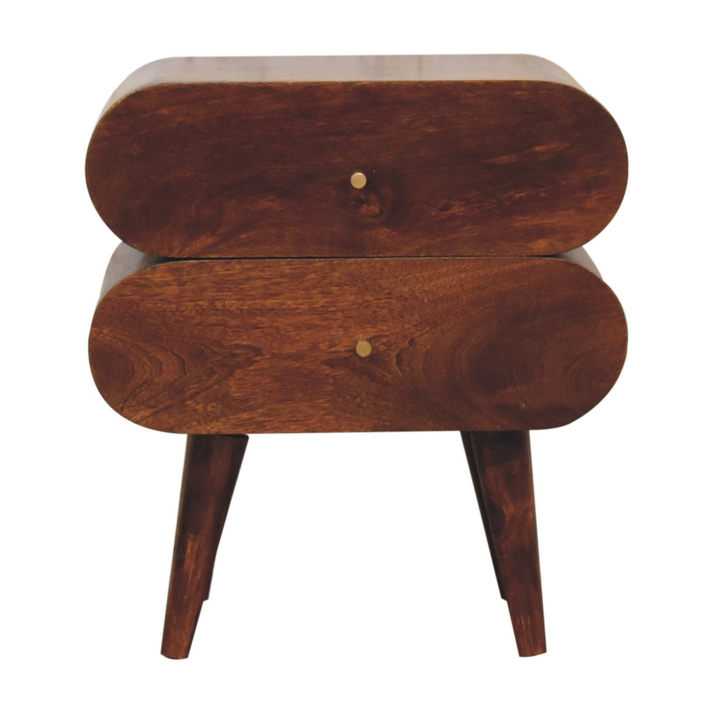 Table de chevet Bubble châtaigne