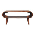 Table basse Amaya scandinave style miel caramel