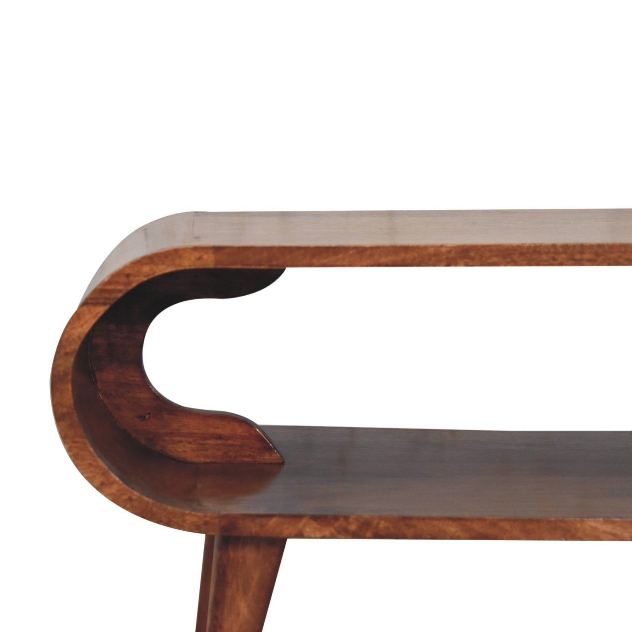 Table basse Amaya scandinave style miel caramel