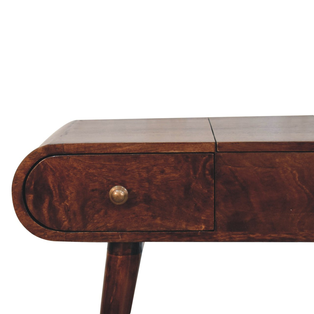 Coiffeuse Noyer De Californie Foldable miroir
