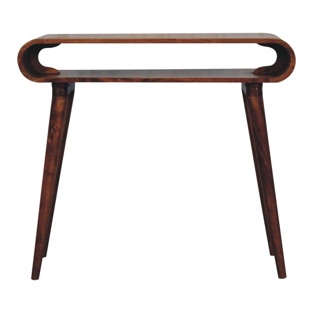 Console Amaya miel caramel scandinave style