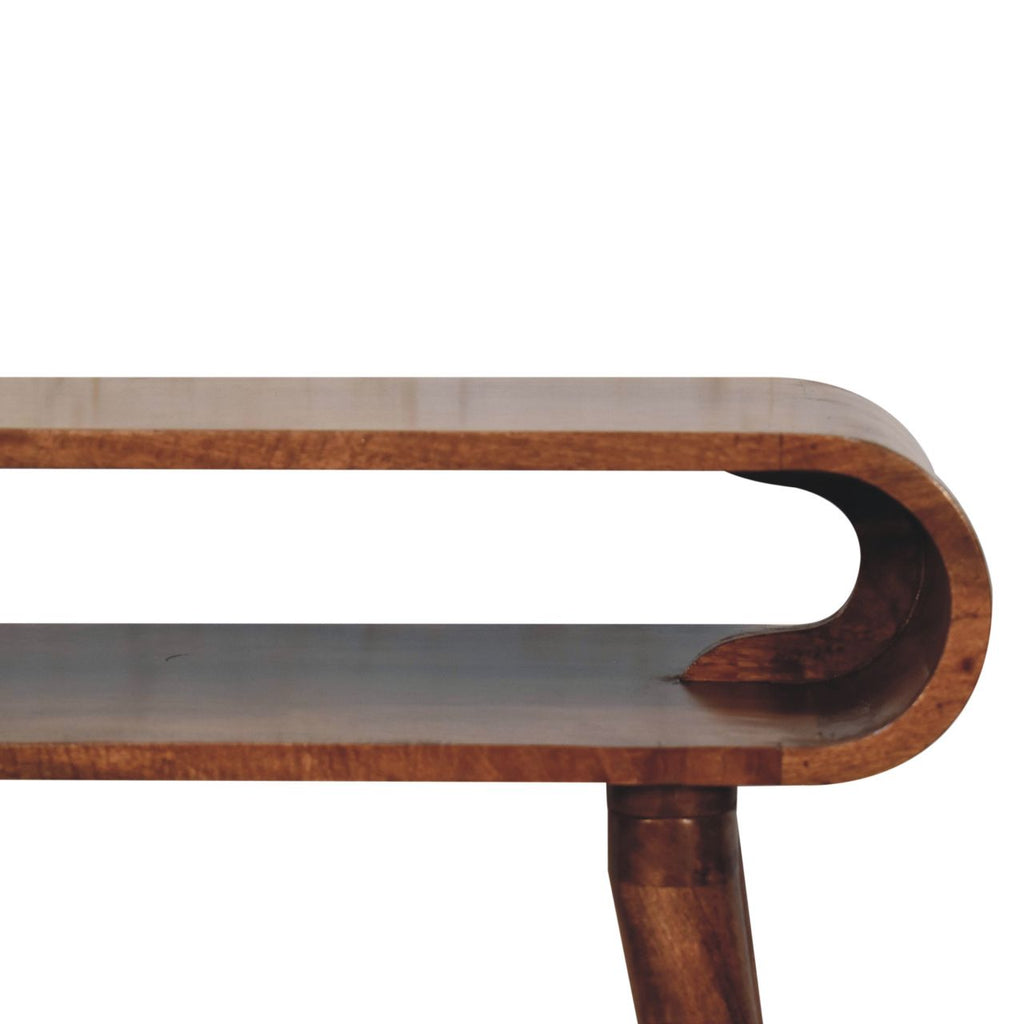 Console Amaya miel caramel scandinave style