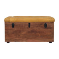 Coffre de rangement buffle miel caramel