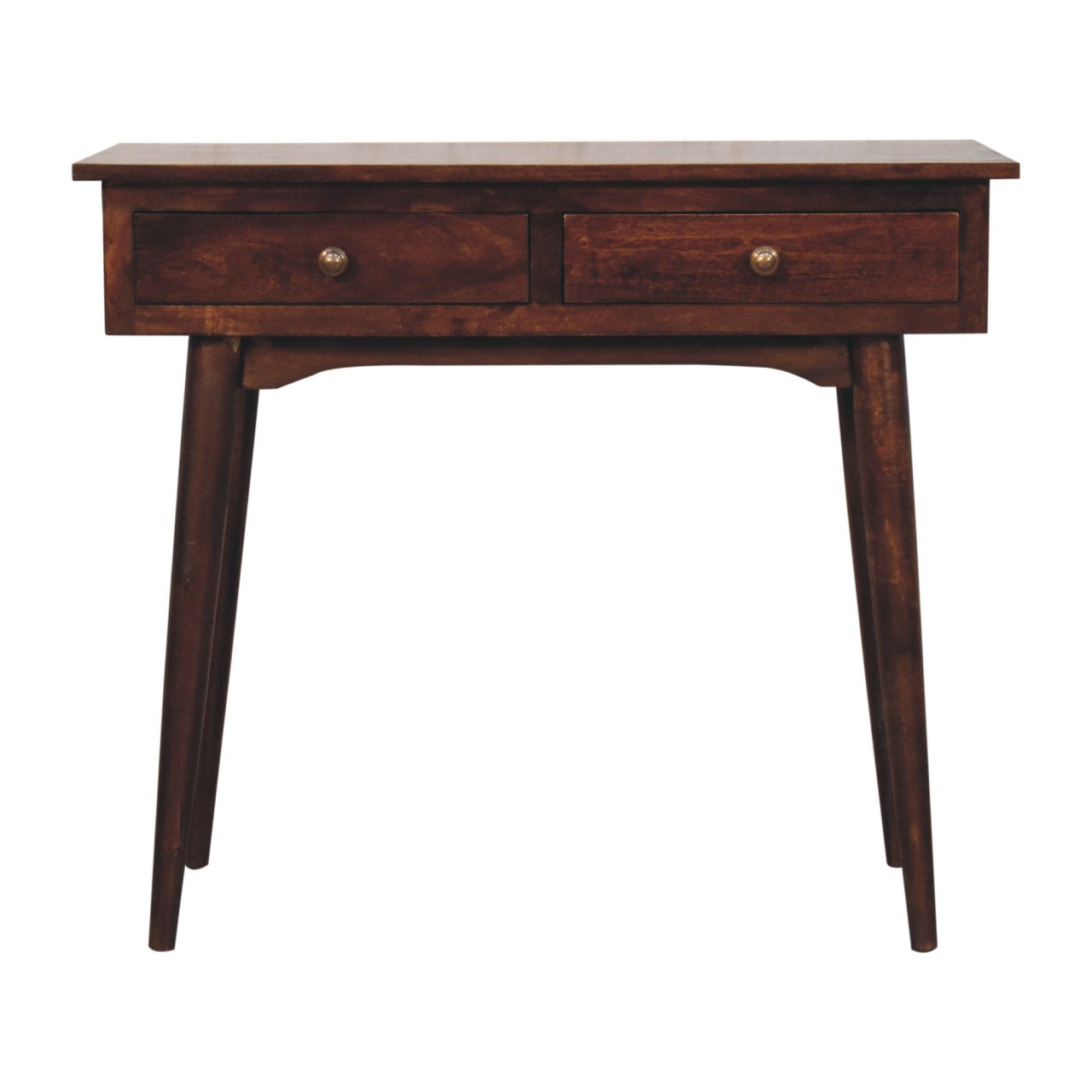 Console Noyer De Californie d'entrée 2 Tiroirs
