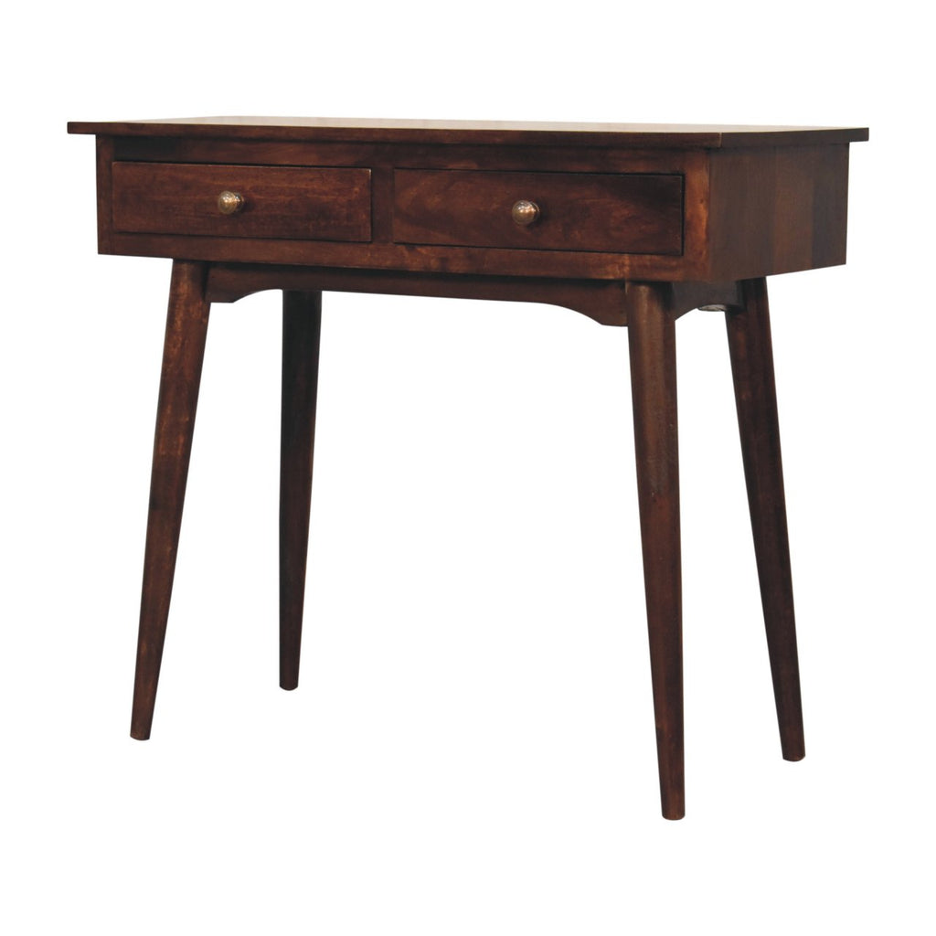 Console Noyer De Californie d'entrée 2 Tiroirs