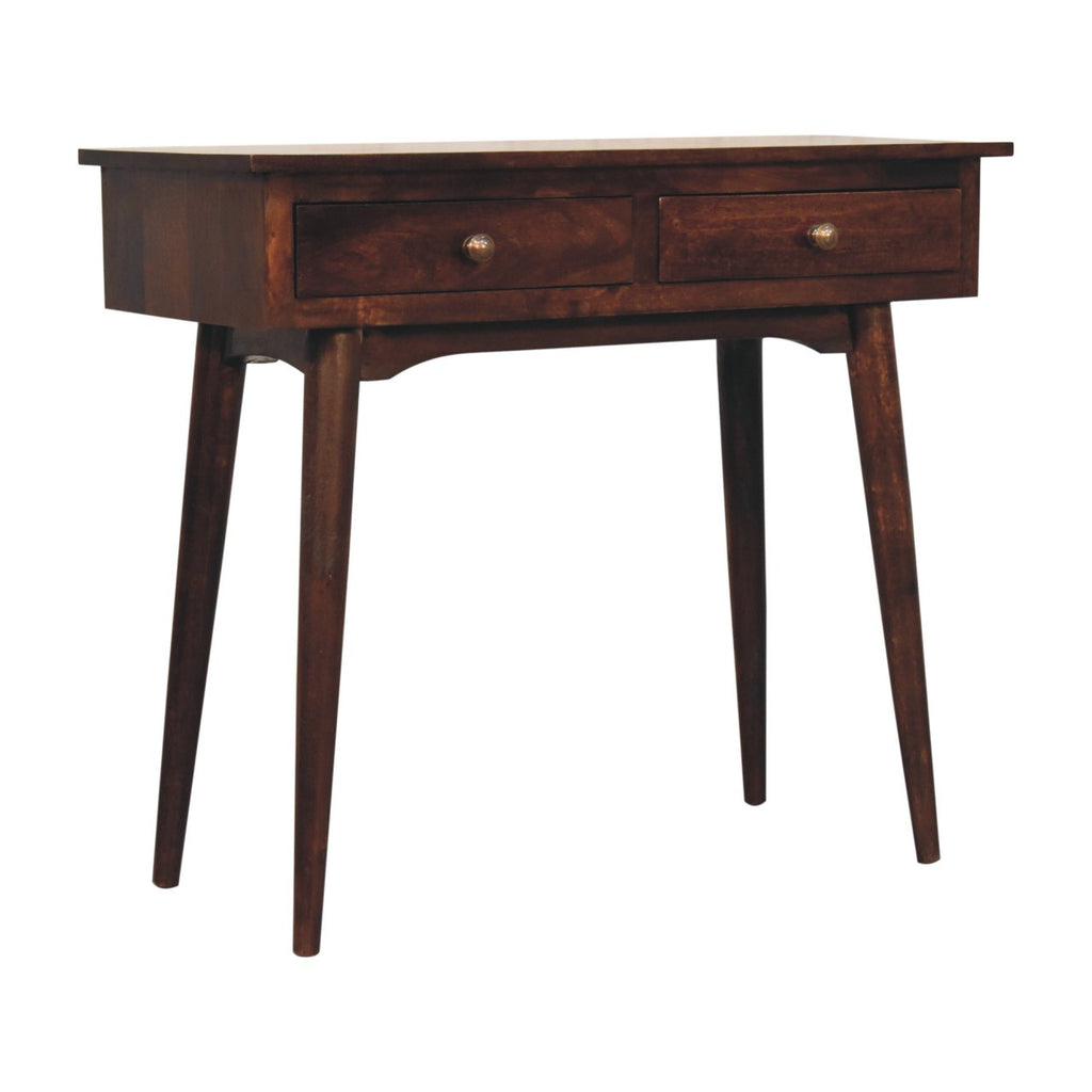 Console Noyer De Californie d'entrée 2 Tiroirs