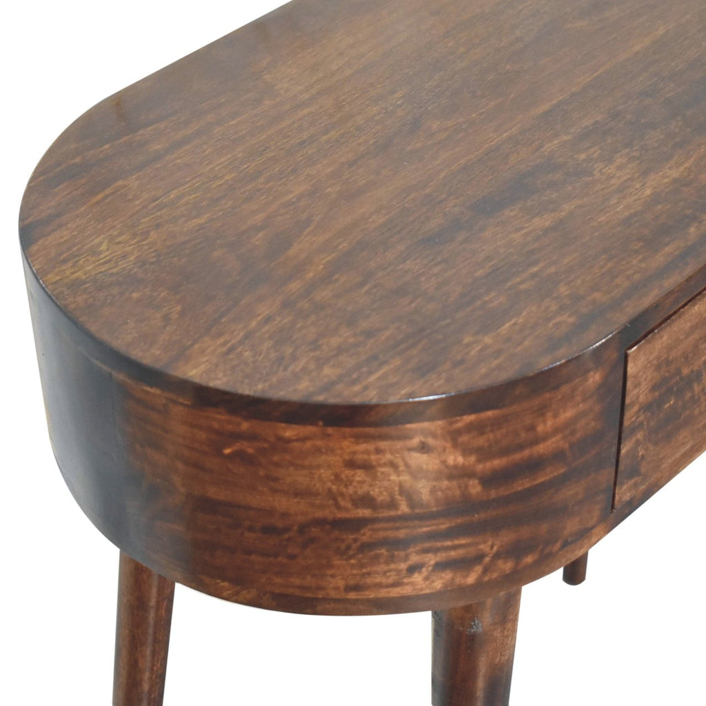 Console Noyer De Californie arrondi Small