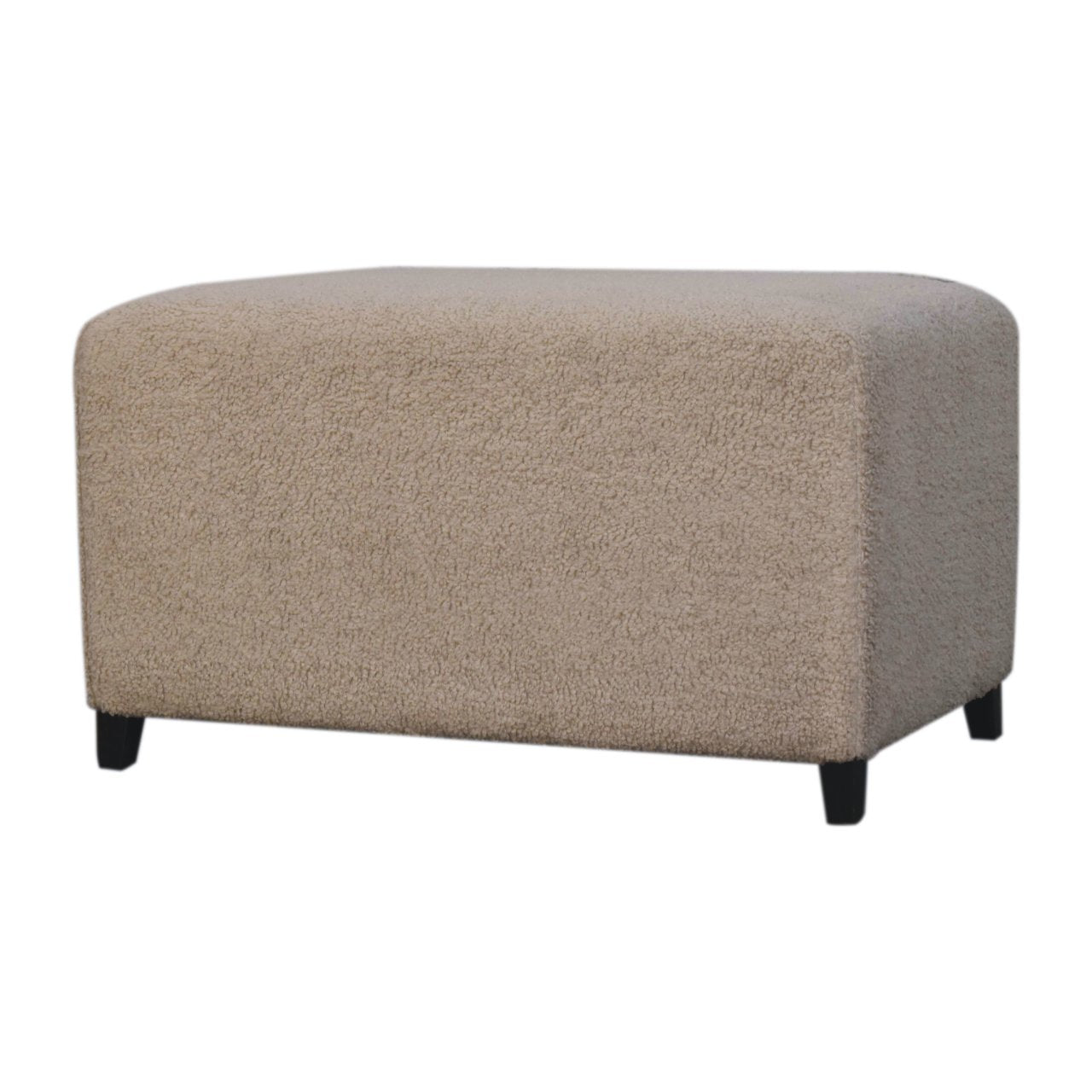 Pouf Bliss crème bouclé
