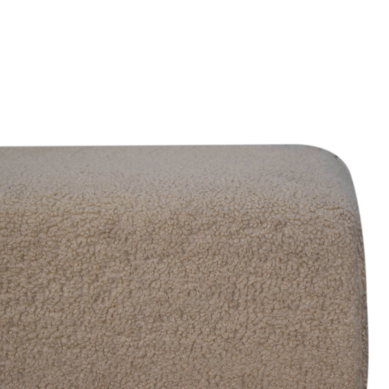 Pouf Bliss crème bouclé
