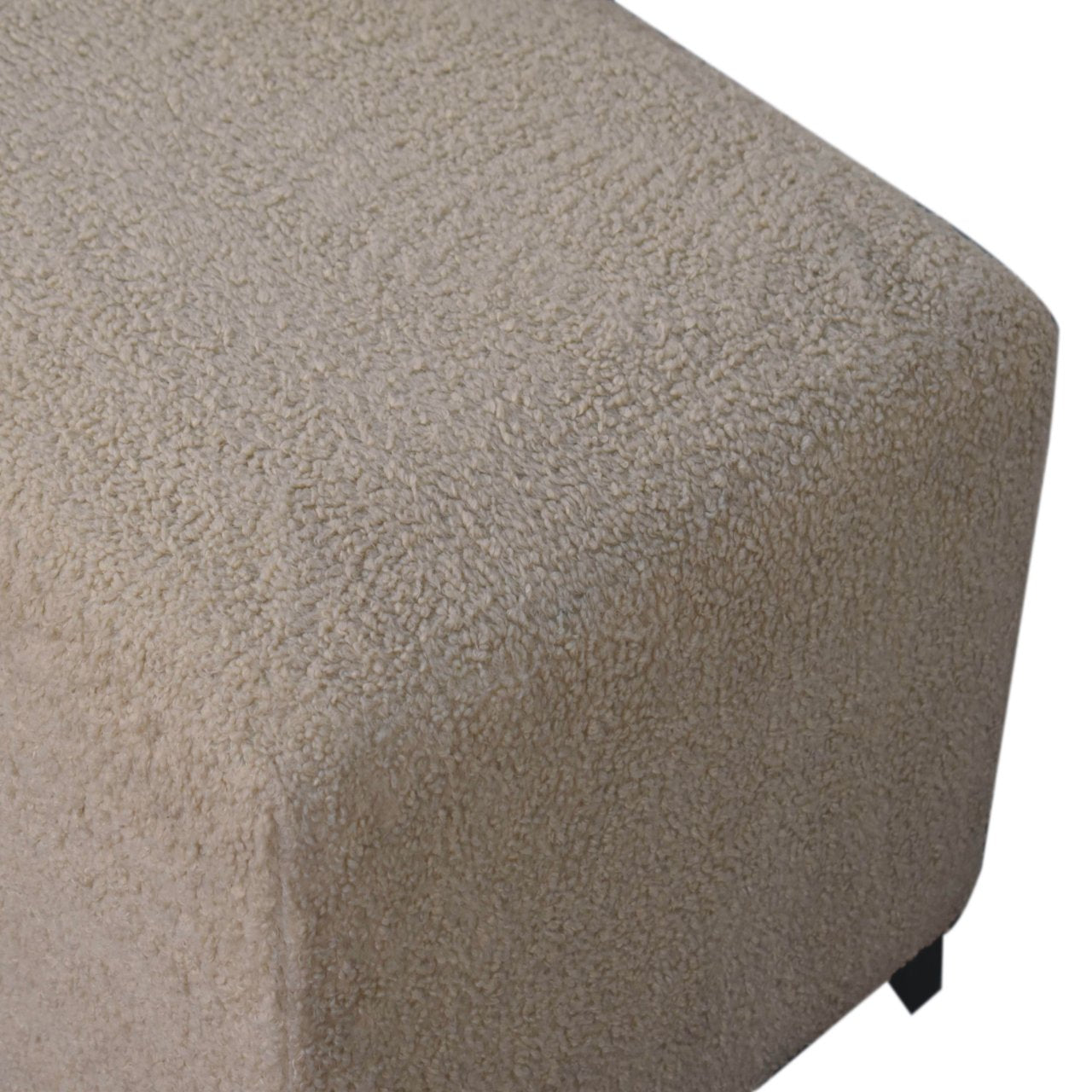 Pouf Bliss crème bouclé