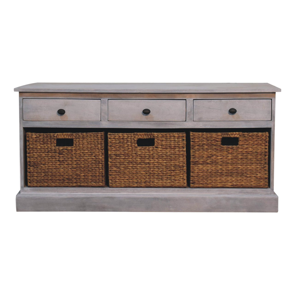 Buffet délavé Acide panier rangement