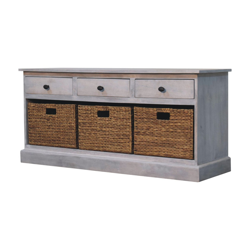 Buffet délavé Acide panier rangement