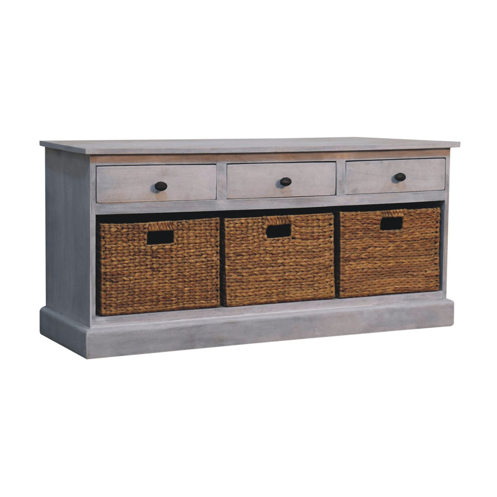 Buffet délavé Acide panier rangement