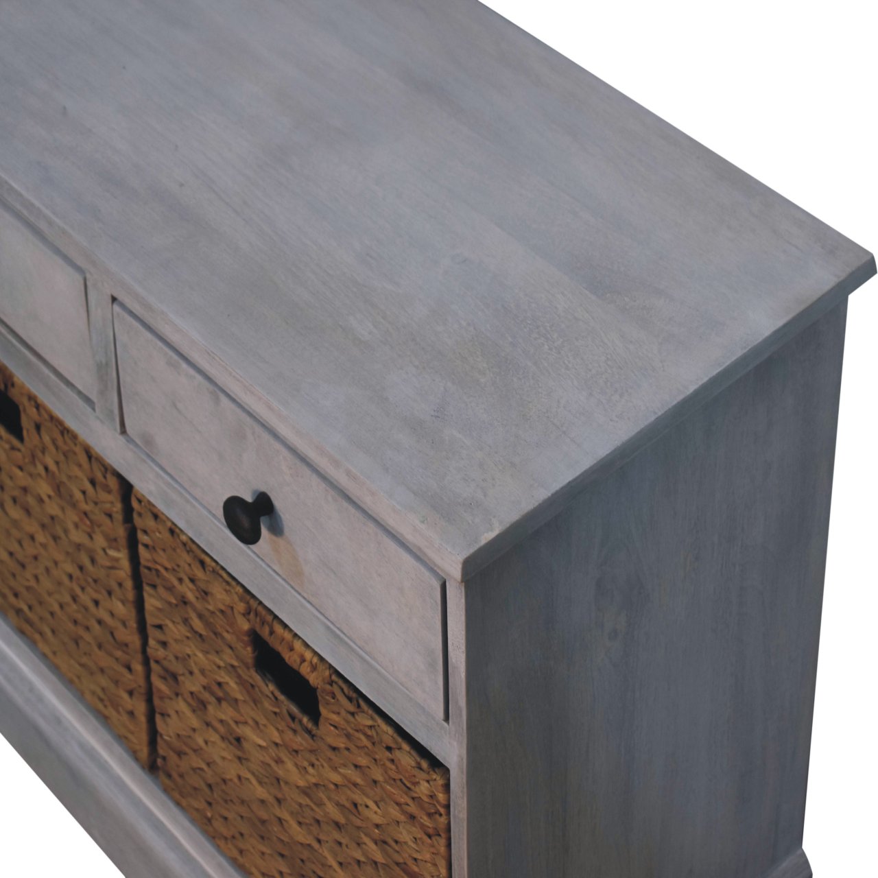 Buffet délavé Acide panier rangement