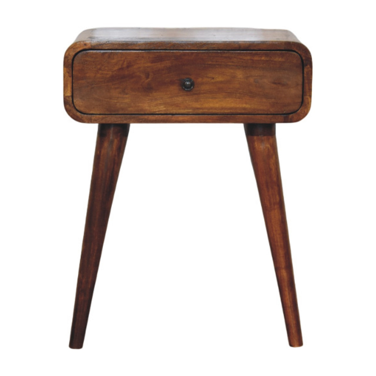 Table de chevet Avora châtaigne 1 Tiroirs