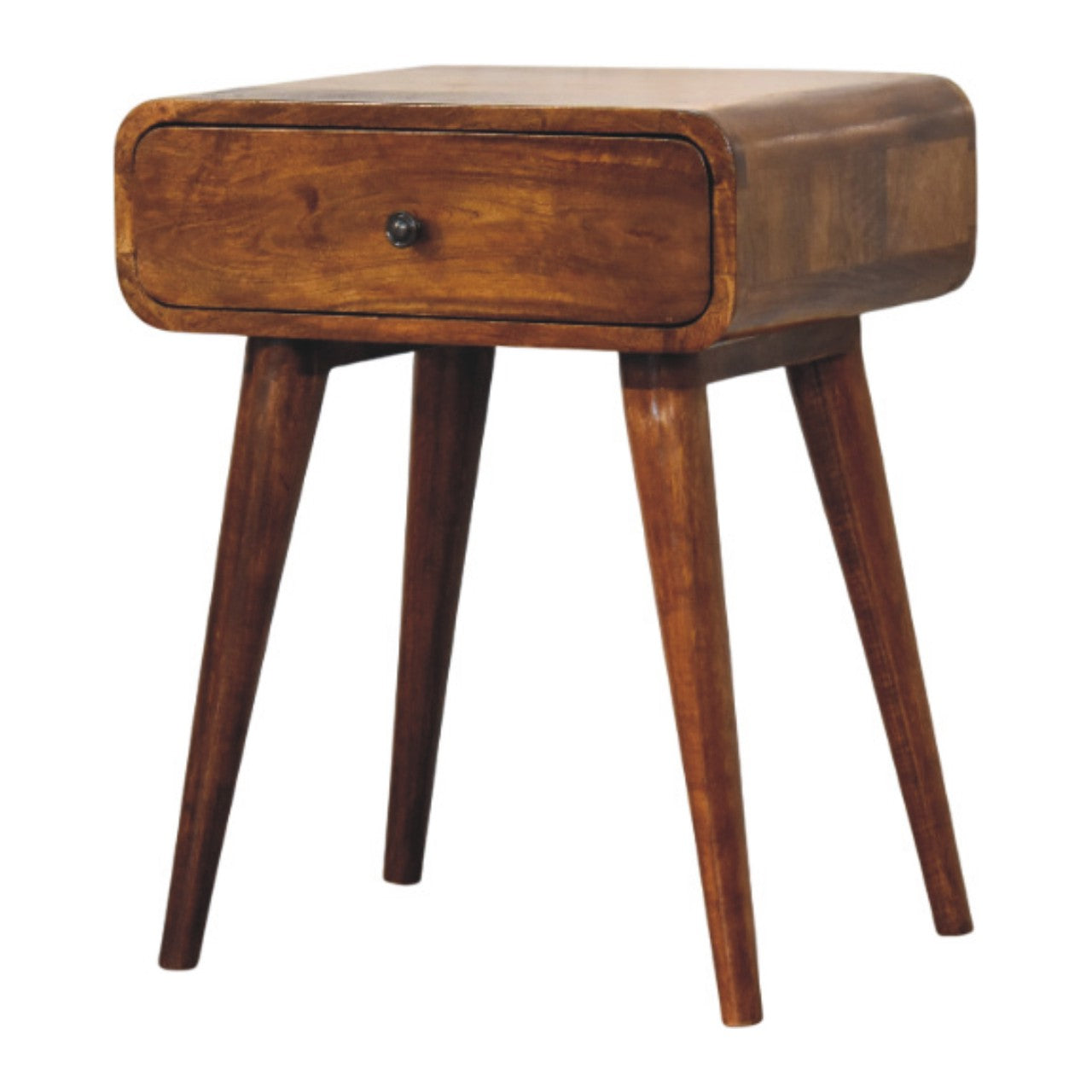 Table de chevet Avora châtaigne 1 Tiroirs