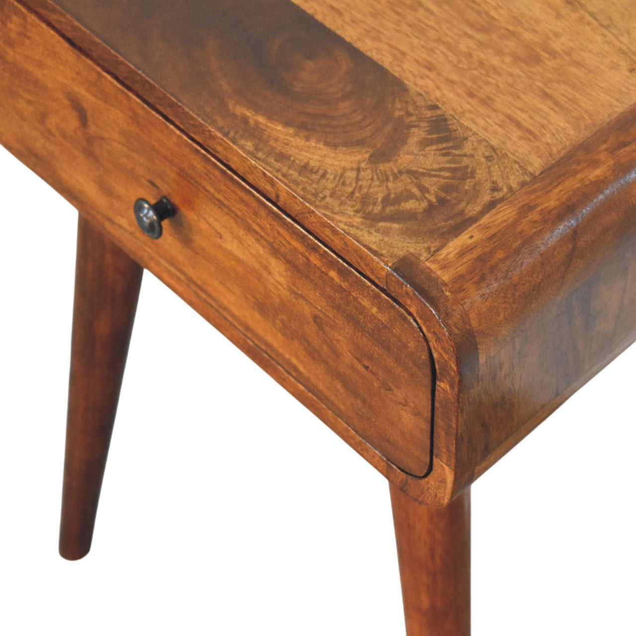 Table de chevet Avora châtaigne 1 Tiroirs