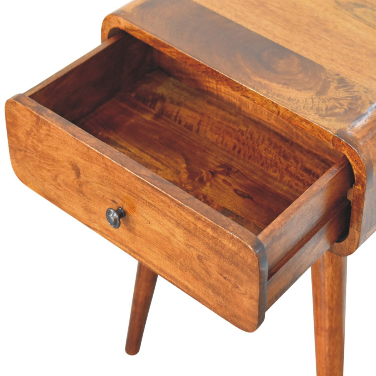 Table de chevet Avora châtaigne 1 Tiroirs