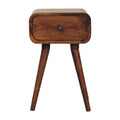 Table de chevet Avora mini châtaigne 1 Tiroirs