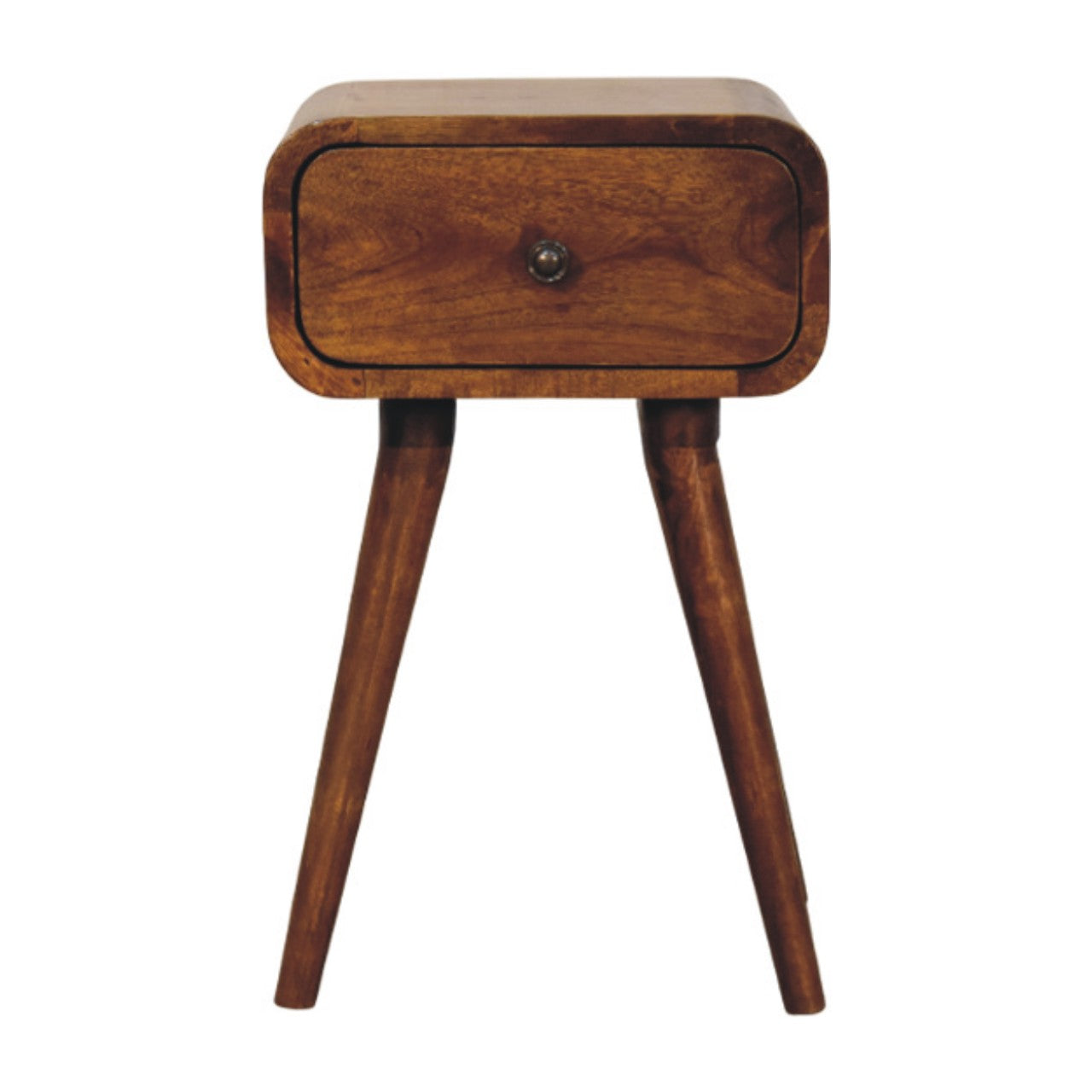 Table de chevet Avora mini châtaigne 1 Tiroirs