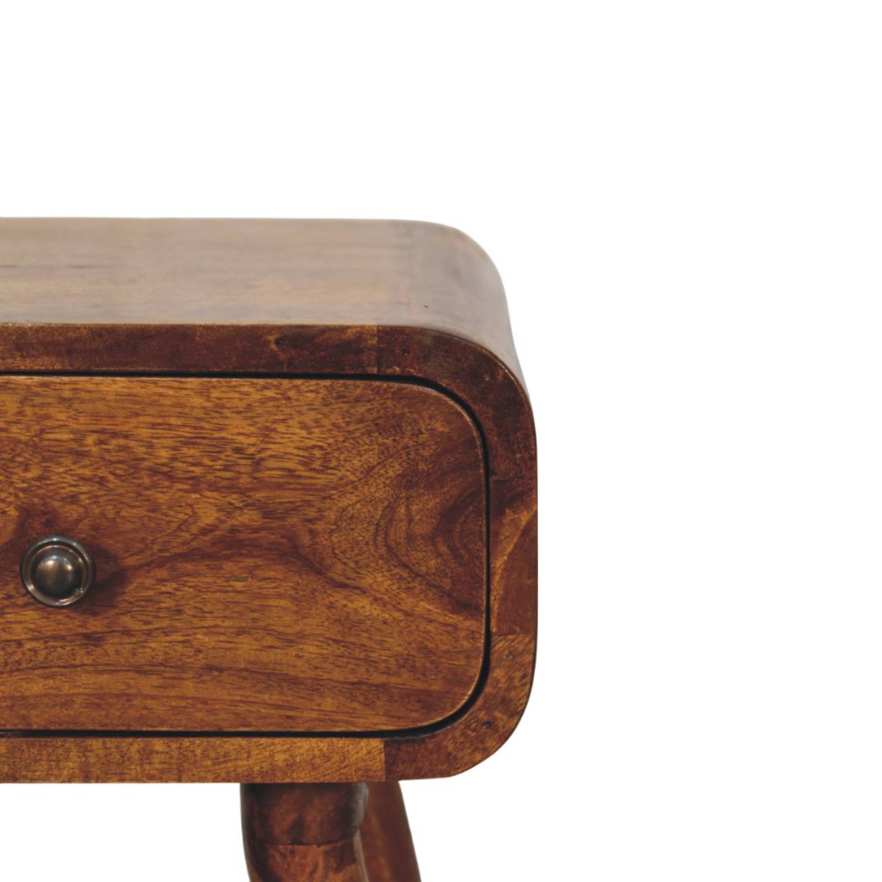 Table de chevet Avora mini châtaigne 1 Tiroirs
