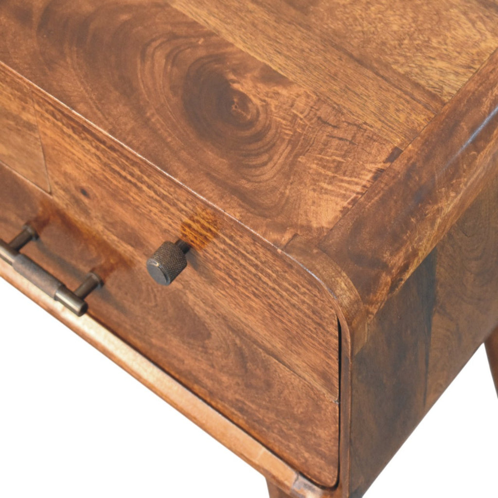 Table de chevet Avora 3 Tiroirs châtaigne