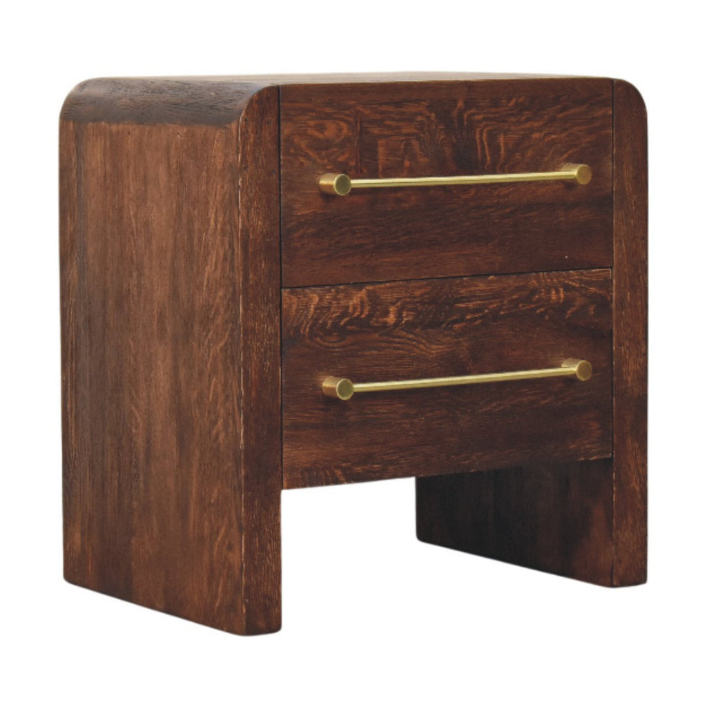 Table de chevet Aurelio chêne fumé