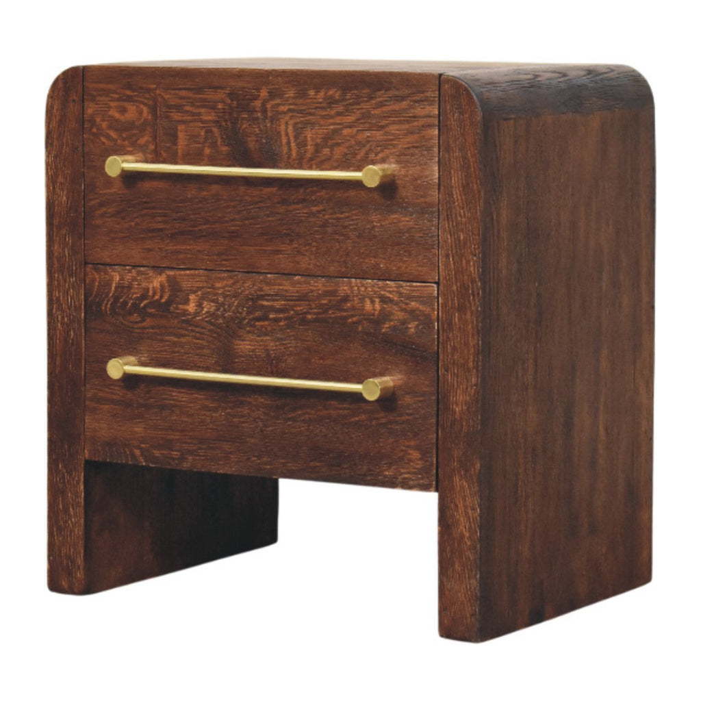 Table de chevet Aurelio chêne fumé