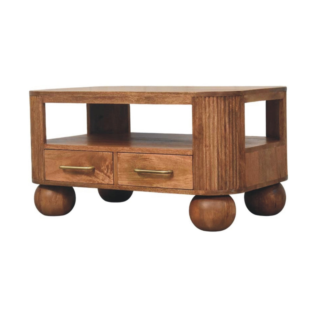 Table basse Briarwood cannelé