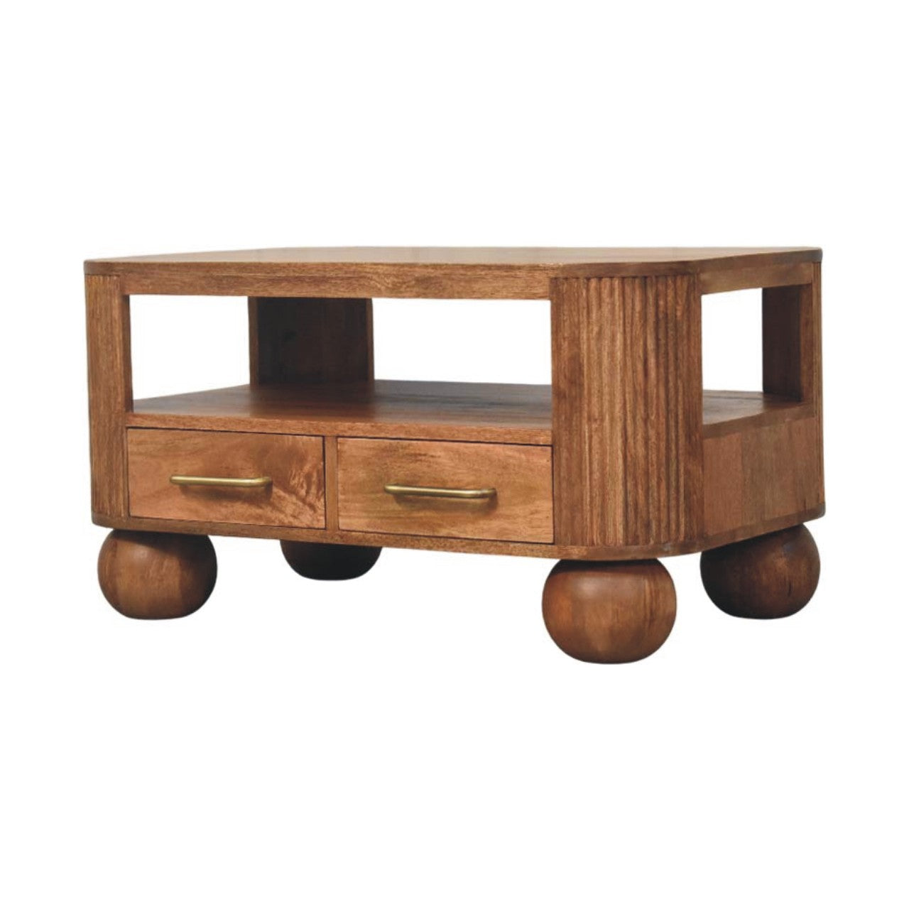 Table basse Briarwood cannelé