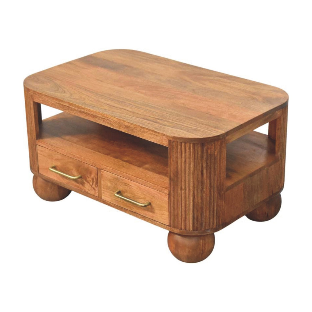 Table basse Briarwood cannelé
