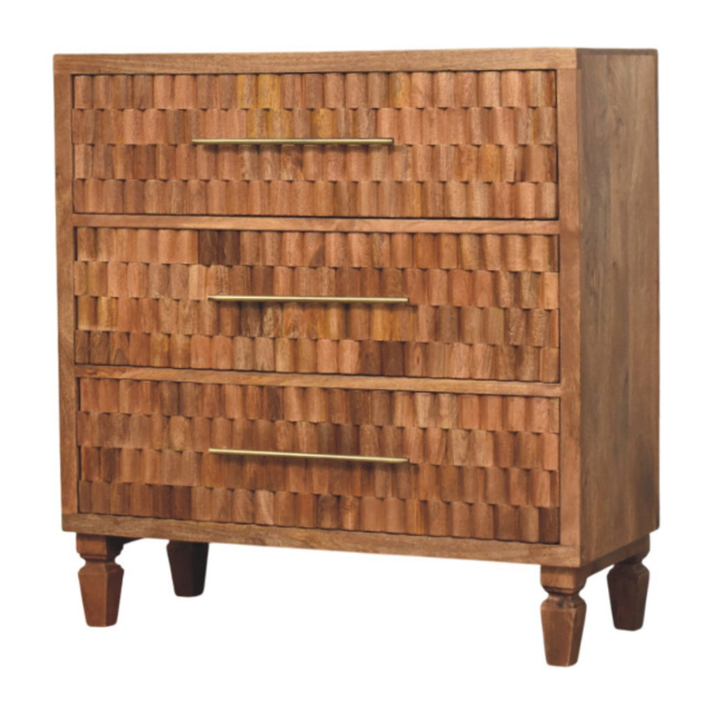 Commode Cadiz sculpté rangement
