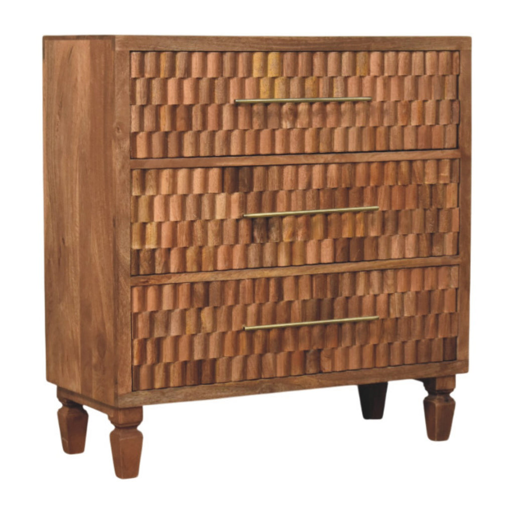 Commode Cadiz sculpté rangement