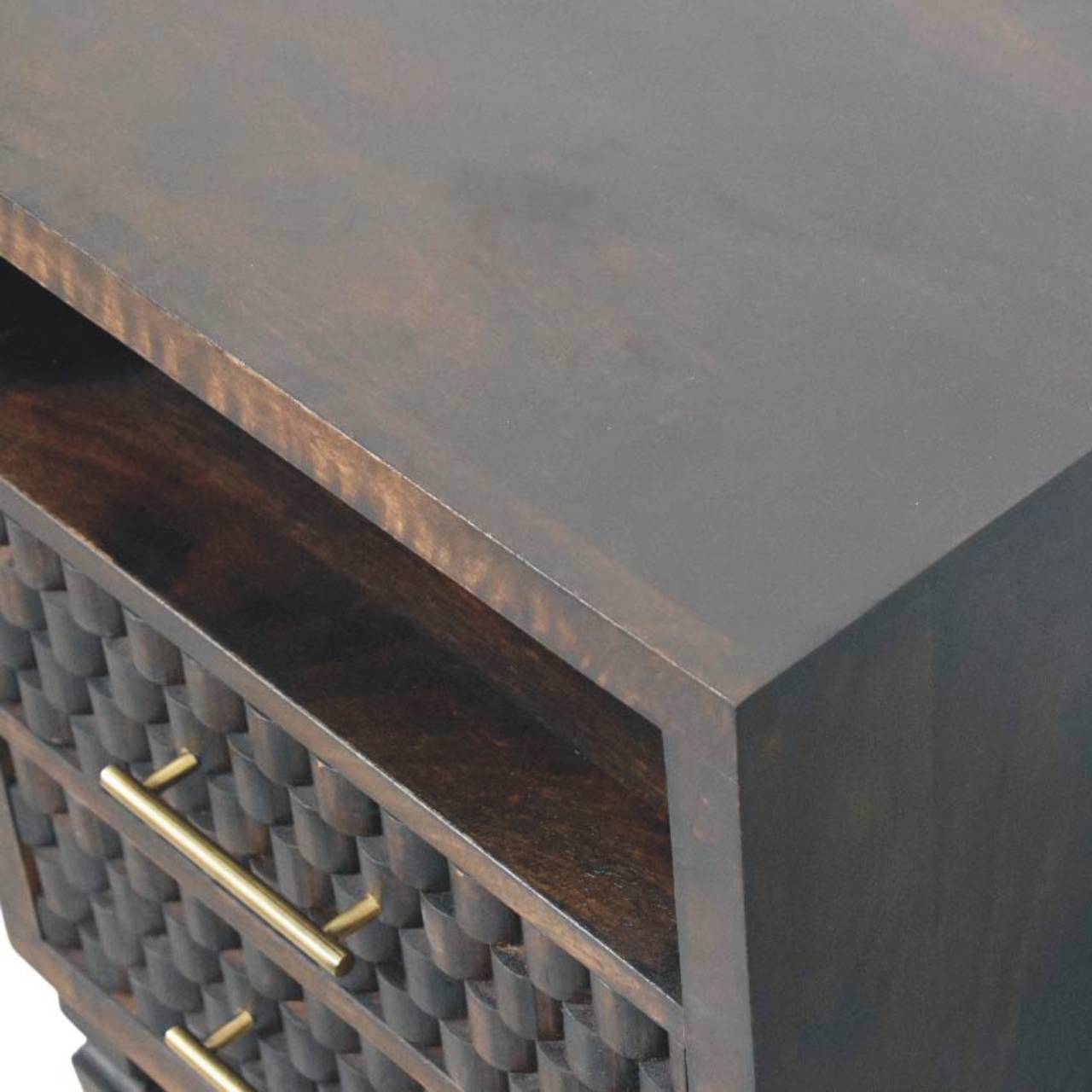 Table de chevet Cadiz sculpté