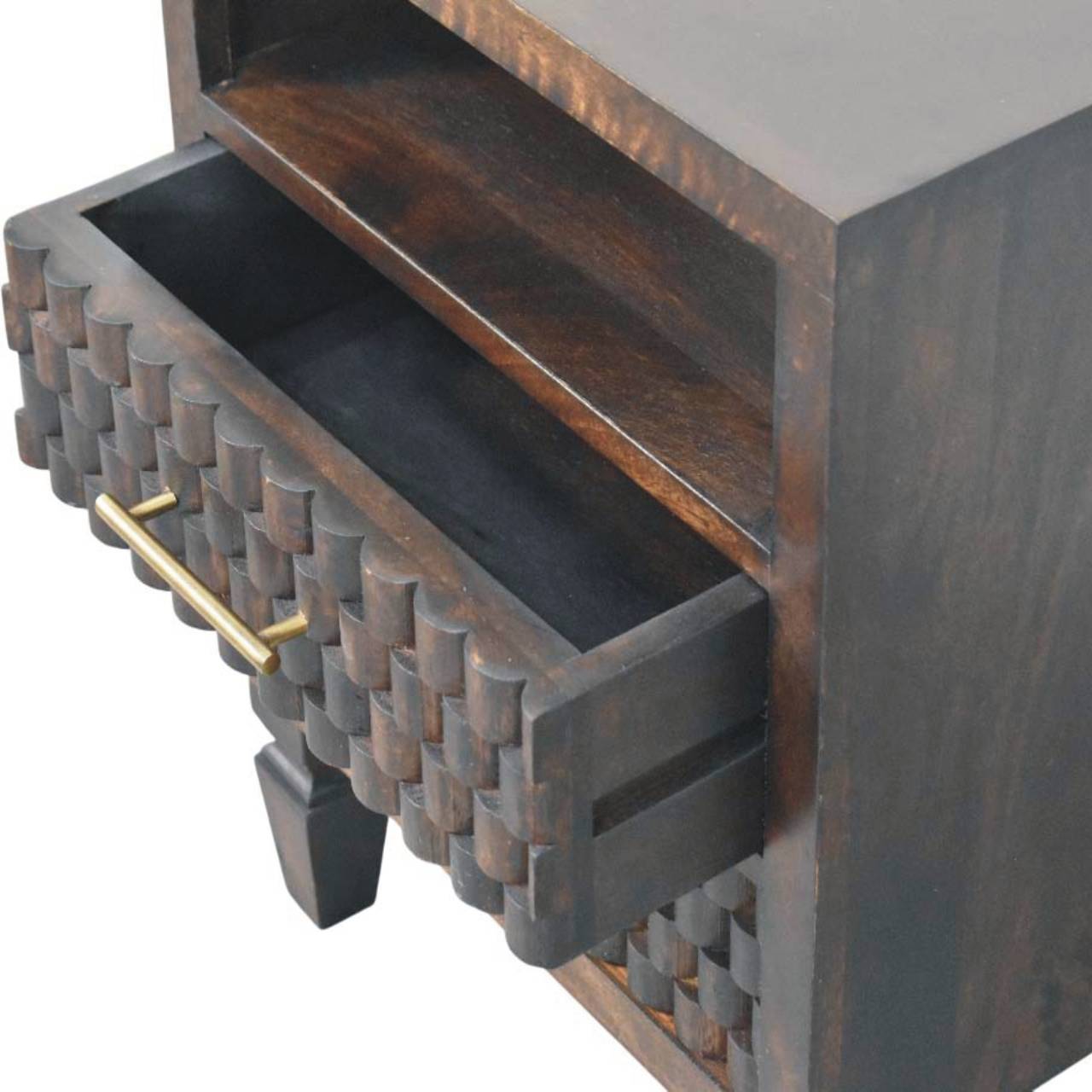 Table de chevet Cadiz sculpté