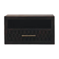 Table de chevet Cadiz sculpté ouvert niche