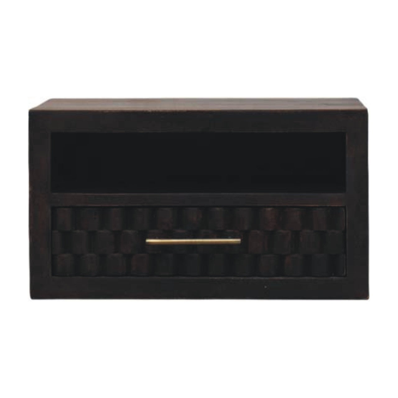 Table de chevet Cadiz sculpté ouvert niche
