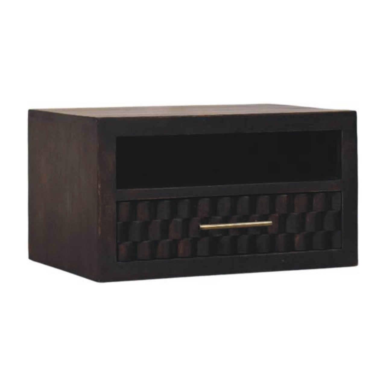 Table de chevet Cadiz sculpté ouvert niche