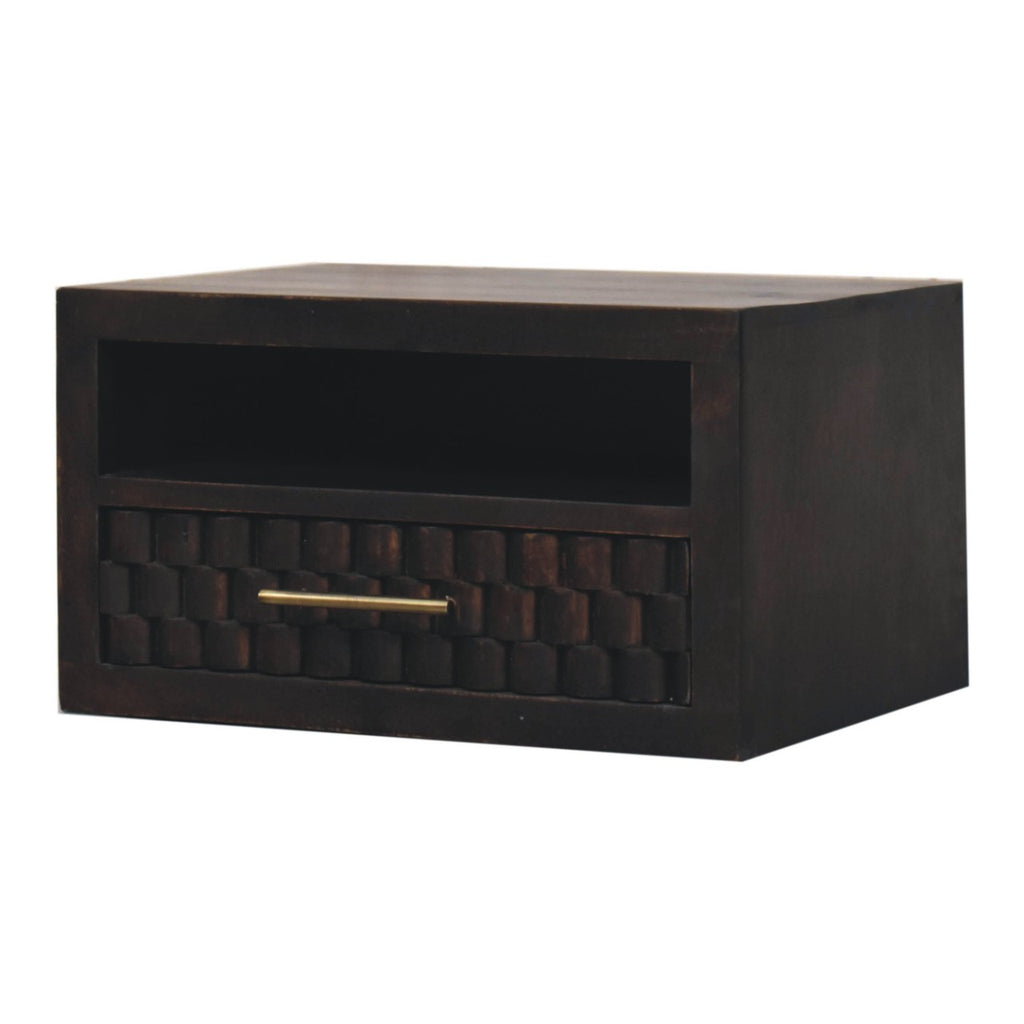 Table de chevet Cadiz sculpté ouvert niche