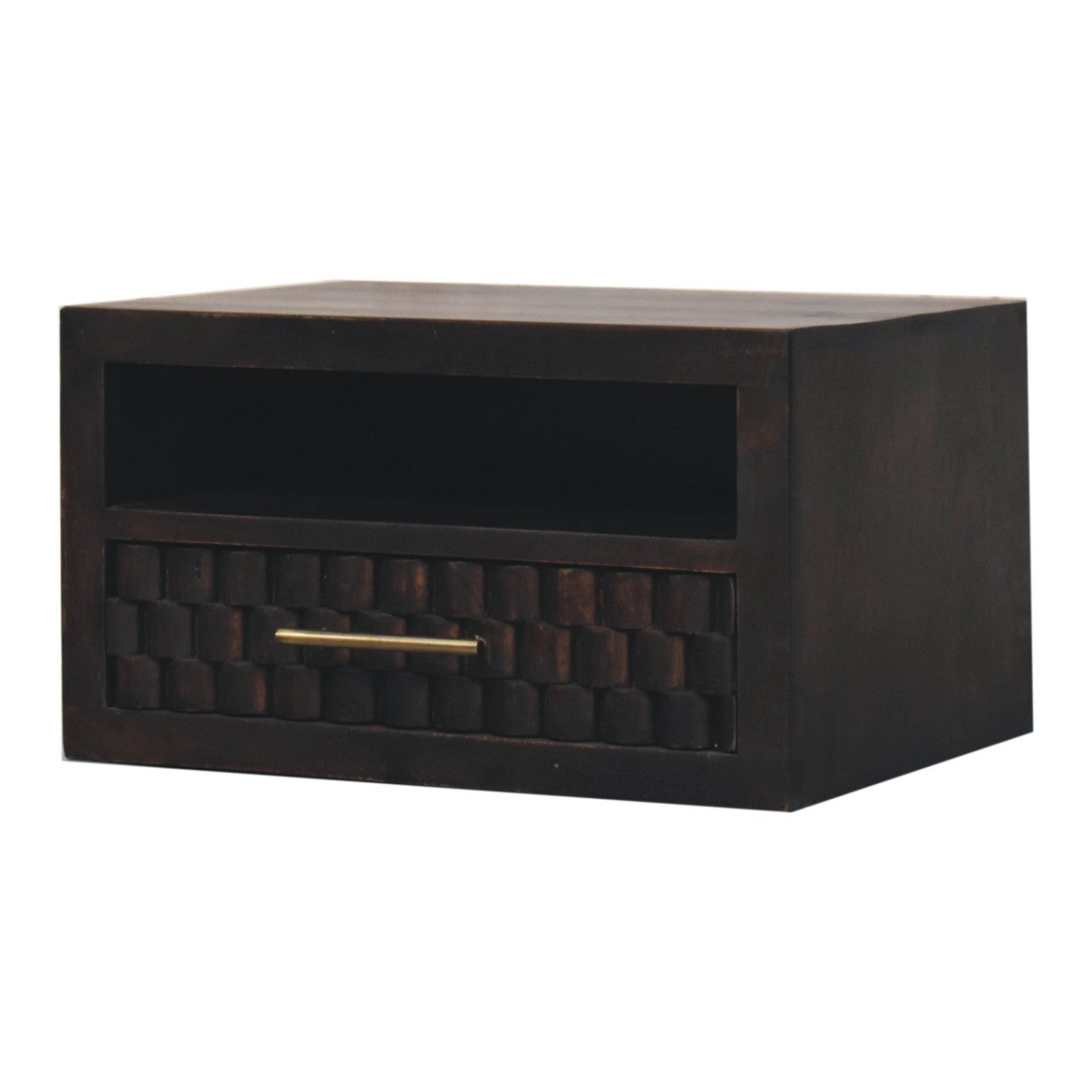 Table de chevet Cadiz sculpté ouvert niche