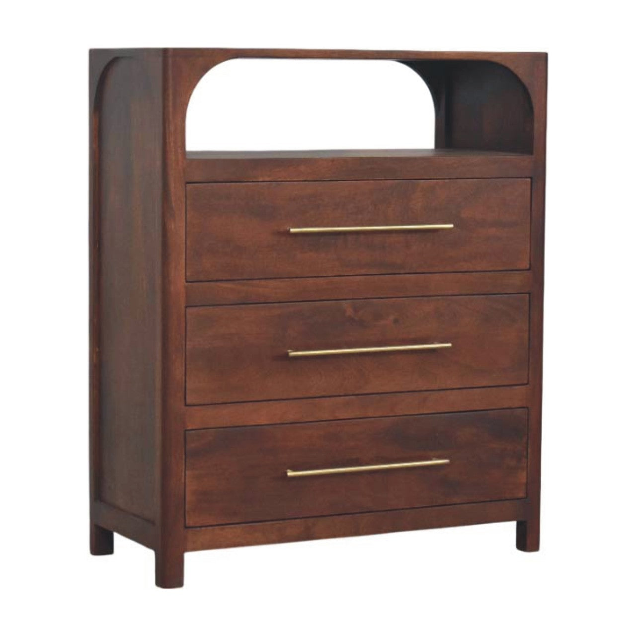 Commode Arched Edge 3 Tiroirs
