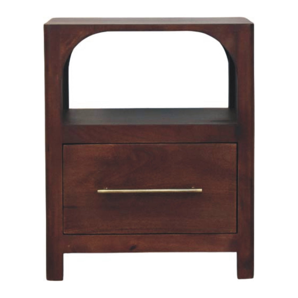 Table de chevet Arched Edge 1 Tiroirs