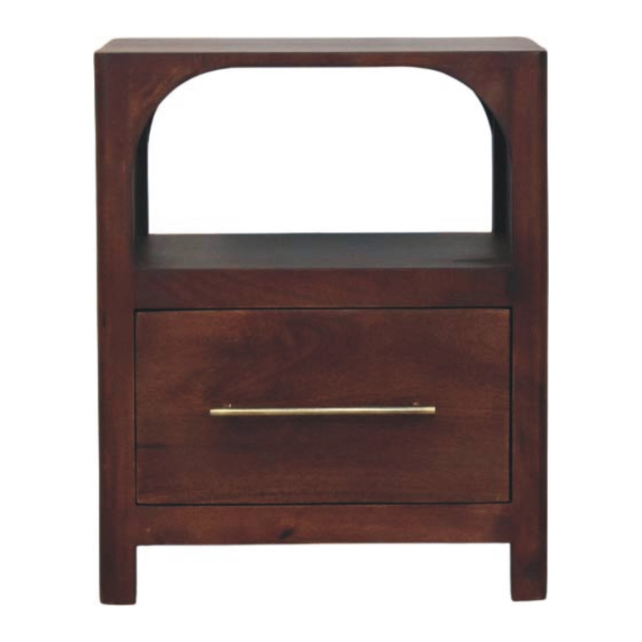 Table de chevet Arched Edge 1 Tiroirs