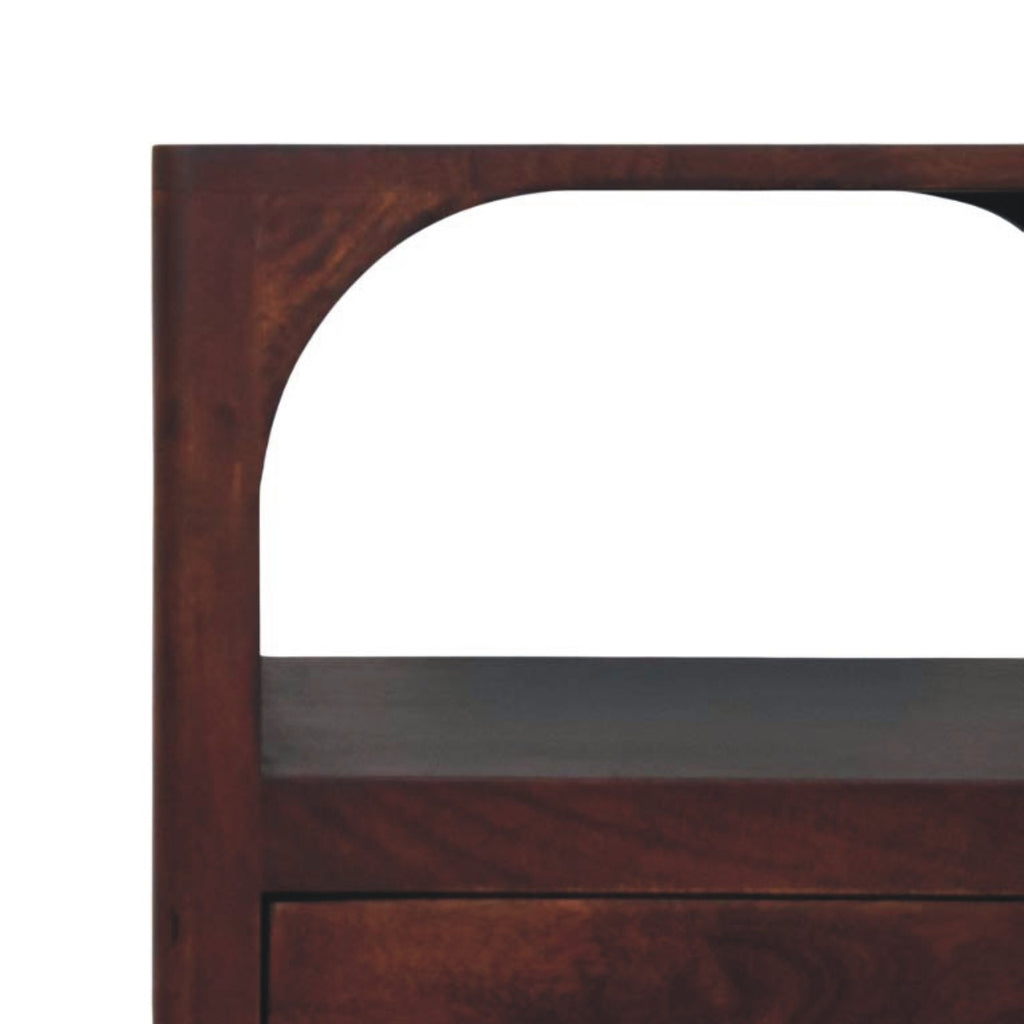 Table de chevet Arched Edge 1 Tiroirs